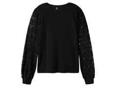 Name It black blondeærmer bluse